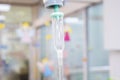 Medical intravenous dropper drips, slow motion, 4k.