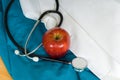 Medical Items with an Apple Royalty Free Stock Photo