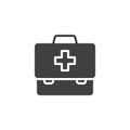 Medical Kit bag vector icon Royalty Free Stock Photo