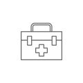 Medical kit, first aid kit icon. Element of medicine icon. Thin line icon