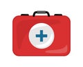 Medical Kit Icon Isolated. Realistic Emergency Bag