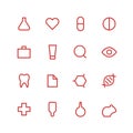 Medical and laboratory icon set