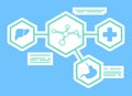 Medical Laboratory Icons, Internal Organs Cross