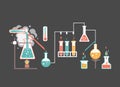 Medical laboratory infographics Royalty Free Stock Photo