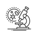 Medical laboratory - line design single isolated icon