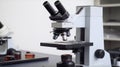 medical laboratory, microscope for chemistry biology test samples