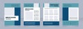 Medical laboratory researching work blank brochure design Royalty Free Stock Photo