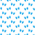 Medical latex gloves pair seamless pattern