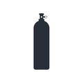 Medical Life Support Oxygen Cylinder Icon.