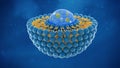 Liposome structure cell 3D rendering Royalty Free Stock Photo