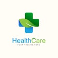 Medical Logo health care medical leaf organic green nutrition leaves.