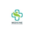 Medical logotype health care design cross illustration template Royalty Free Stock Photo