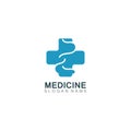 Medical logotype health care design cross illustration template Royalty Free Stock Photo