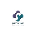 Medical logotype health care design cross illustration template Royalty Free Stock Photo