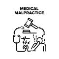 Medical Malpractice Error Vector Concept