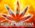 Medical Marijuana Abstract Concept Digital Illustration