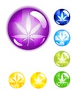 Medical Marijuana Buttons Royalty Free Stock Photo