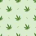 Medical marijuana, seamless pattern, gift wrapping paper