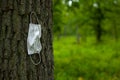 Medical mask, a symbol of environmental pollution on the planet