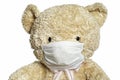 Medical Mask On Teddy Bear