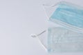 medical masks on a white backgrounds Royalty Free Stock Photo