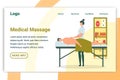 Flat Medical Massage, Back Problems Landing Page.