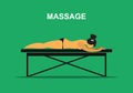Medical massage procedure Royalty Free Stock Photo