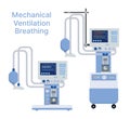 Medical mechanical ventilation machine for equipment device