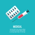 Medical medication syringe health care