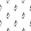 Medical microscope pattern seamless Royalty Free Stock Photo