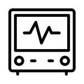 Medical monitor icon