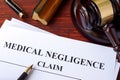 Medical Negligence claim. Royalty Free Stock Photo