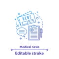 Medical news concept icon