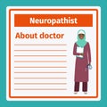 Medical notes about neuropathist