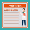 Medical notes about phlebologist