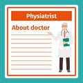 Medical notes about physiatrist Royalty Free Stock Photo