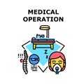 Medical Operation Treat Concept Color Illustration