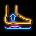 Medical Orthopedic Foot Equipment neon glow icon illustration