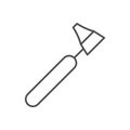 Medical otoscope line outline icon