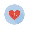 Medical Palpitation Icon. Heartbeat Healthcare and Medical Sign and Symbol.