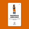 medical paramedics ambulance vector