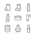Medical Pharmacist, bottles Icons