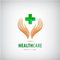 Medical pharmacy cross logo design template. Royalty Free Stock Photo