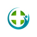 Medical pharmacy Healthcare logo vector graphic design