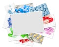 Medical photos with blank frame Royalty Free Stock Photo