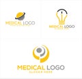 Medical physicists light global logo design