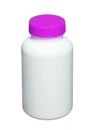 Medical pill bottle with a blank label for copy space Royalty Free Stock Photo