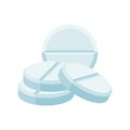 medical pill vector illustration in flat style