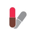 medical pills icon vector logo illustration design template Royalty Free Stock Photo
