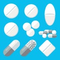 Medical Pills Icons Set